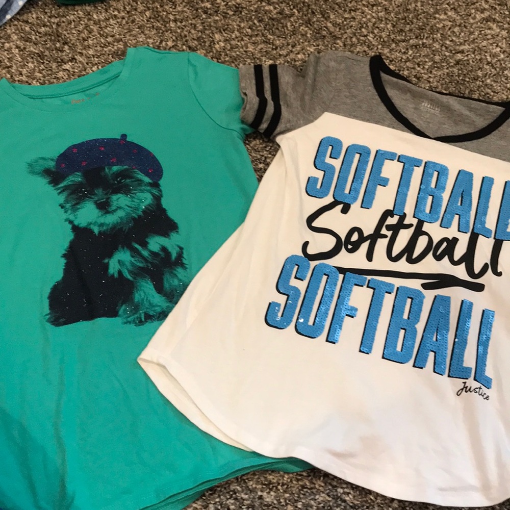 Girls shirt bundle. SZ 7/8. Justice